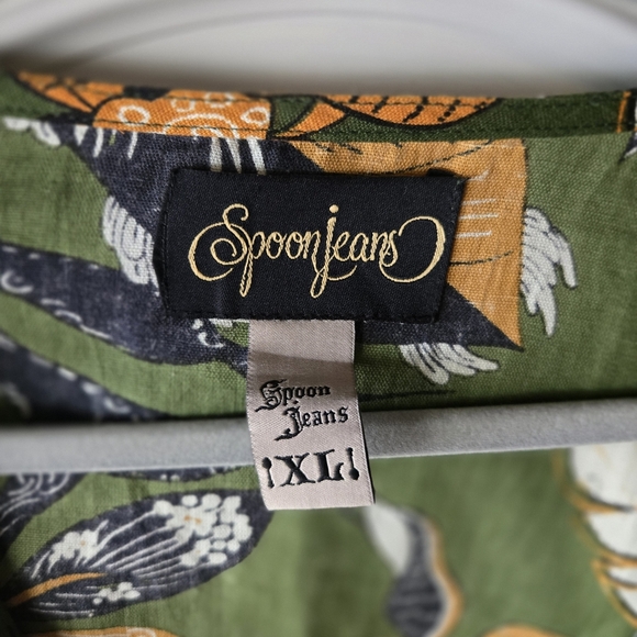 Spoon Jeans Green Floral Crop Top & Shorts Set - Picture 2 of 7